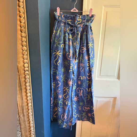 Corey Lynn Calter Multicolor Patterned Wide Leg Pants - Picture 4 of 7